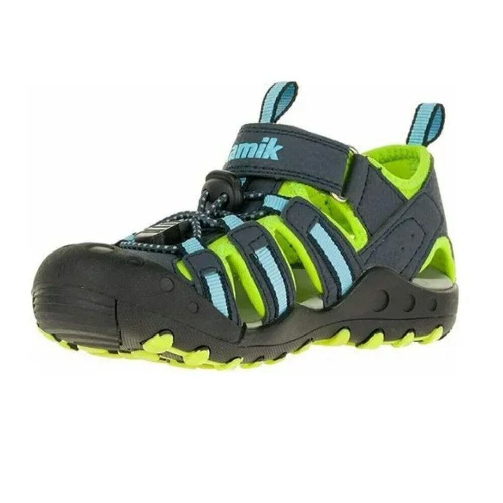 NEW Kamik Kids Youth Crab Summer Beach Navy Water Sandals Amphibian Hiking Shoes